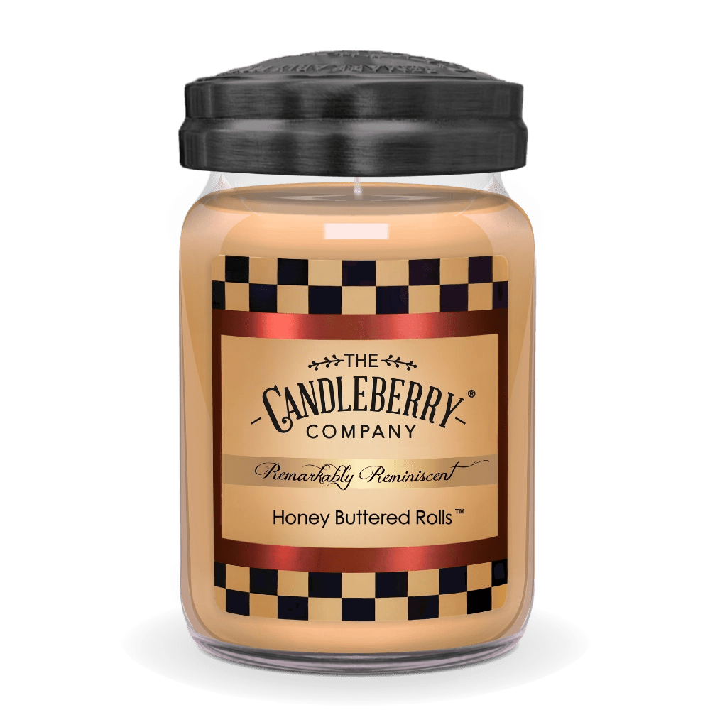 Honey Buttered Rolls™, Large Jar Candle - The Candleberry® Candle Company - Reminiscent Large Jar Candle - The Candleberry Candle Company