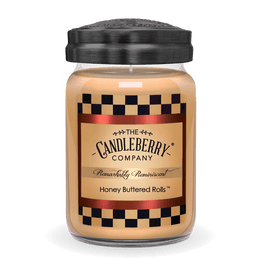 Honey Buttered Rolls™, Large Jar Candle - The Candleberry® Candle Company - Reminiscent Large Jar Candle - The Candleberry Candle Company