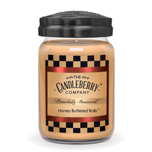 Honey Buttered Rolls™, Large Jar Candle - The Candleberry® Candle Company - Reminiscent Large Jar Candle - The Candleberry Candle Company