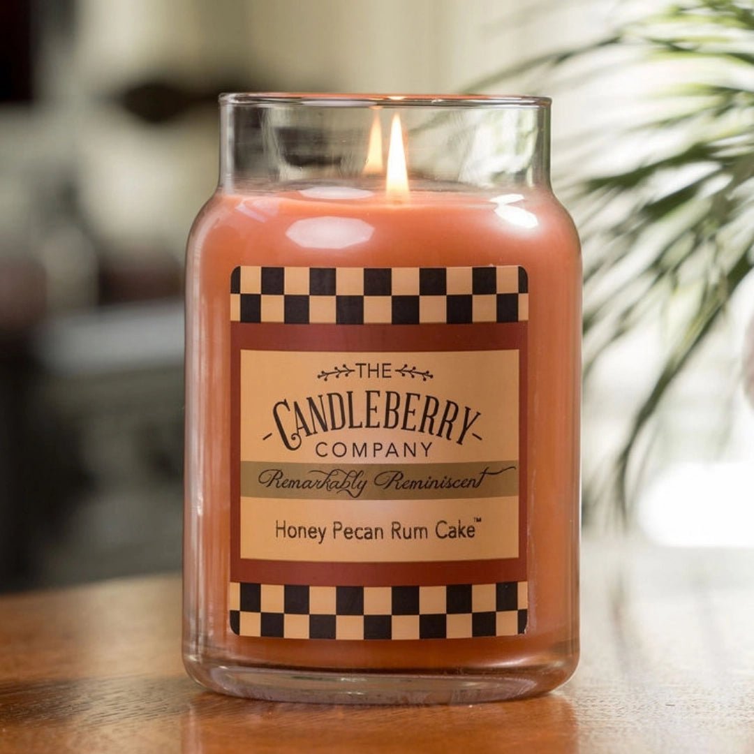 Honey Pecan Rum Cake™, Large Jar Candle - The Candleberry® Candle Company - Reminiscent Large Jar Candle - The Candleberry Candle Company