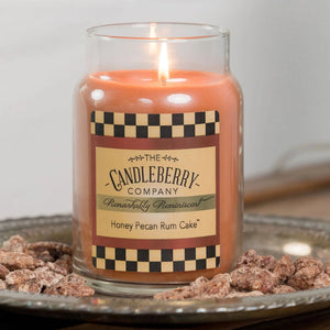 Honey Pecan Rum Cake™, Large Jar Candle - The Candleberry® Candle Company - Reminiscent Large Jar Candle - The Candleberry Candle Company