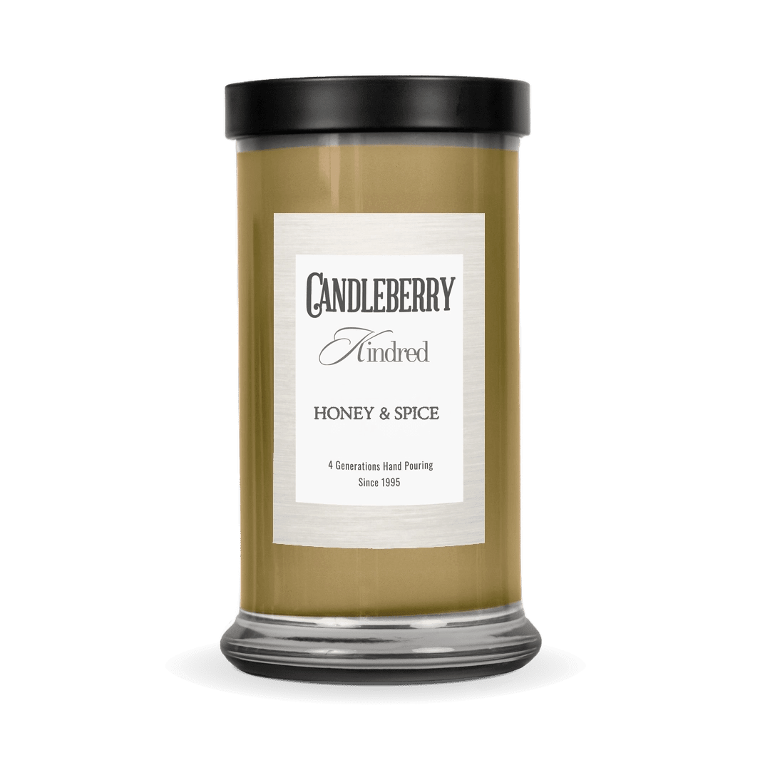 Honey & Spice™, Kindred, Large Jar Candle - The Candleberry® Candle Company - Kindred Large Jar - The Candleberry Candle Company