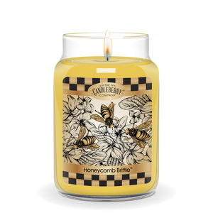 Honeycomb Brittle™, Large Jar Candle - The Candleberry® Candle Company - Large Jar Candle - The Candleberry Candle Company