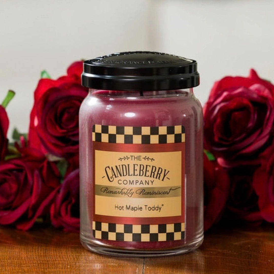 Hot Maple Toddy®, Large Jar Candle - The Candleberry® Candle Company - Reminiscent Large Jar Candle - The Candleberry Candle Company