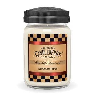 Ice Cream Parlor™, Large Jar Candle - The Candleberry® Candle Company - Reminiscent Large Jar Candle - The Candleberry Candle Company