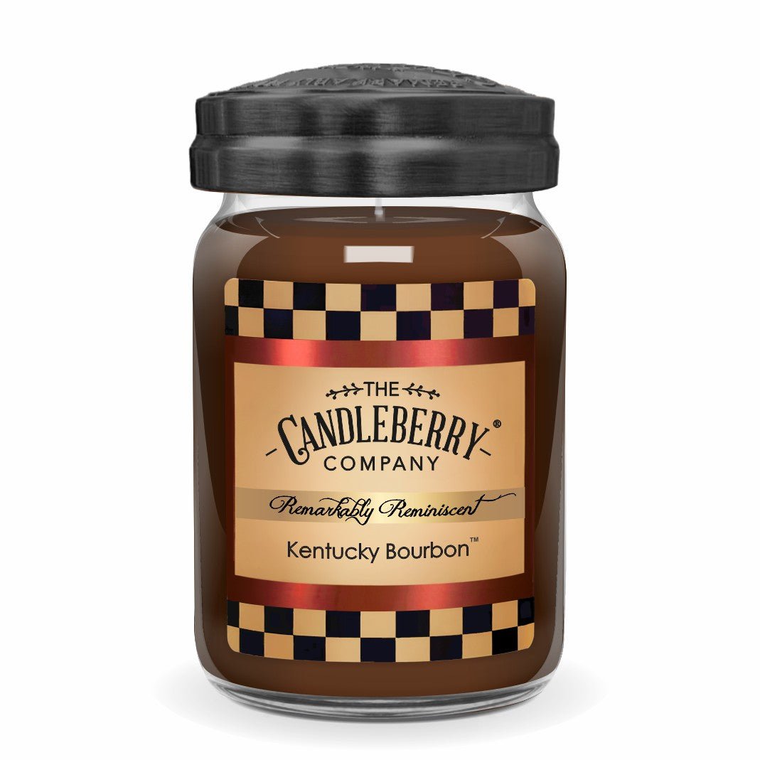 REMINISCENT - LARGE JAR - KENTUCKY BOURBON - whiskey brown gourmand sweet barrel oak lime strong powerful premium soy vegan essential oil soy coconut wax strong long burning best seller scented candles