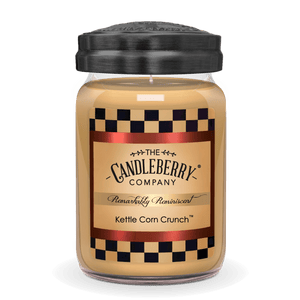 Kettle Corn Crunch™, Large Jar Candle - The Candleberry® Candle Company - Reminiscent Large Jar Candle - The Candleberry Candle Company