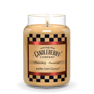 Kettle Corn Crunch™, Large Jar Candle - The Candleberry® Candle Company - Reminiscent Large Jar Candle - The Candleberry Candle Company