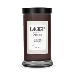 Leather & Suede™, Kindred, Large Jar Candle - The Candleberry® Candle Company - Kindred Large Jar - The Candleberry Candle Company