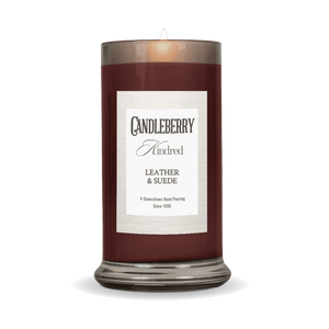Leather & Suede™, Kindred, Large Jar Candle - The Candleberry® Candle Company - Kindred Large Jar - The Candleberry Candle Company