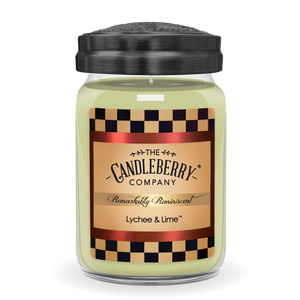 Lychee & Lime™, Large Jar Candle - The Candleberry® Candle Company - Reminiscent Large Jar Candle - The Candleberry Candle Company