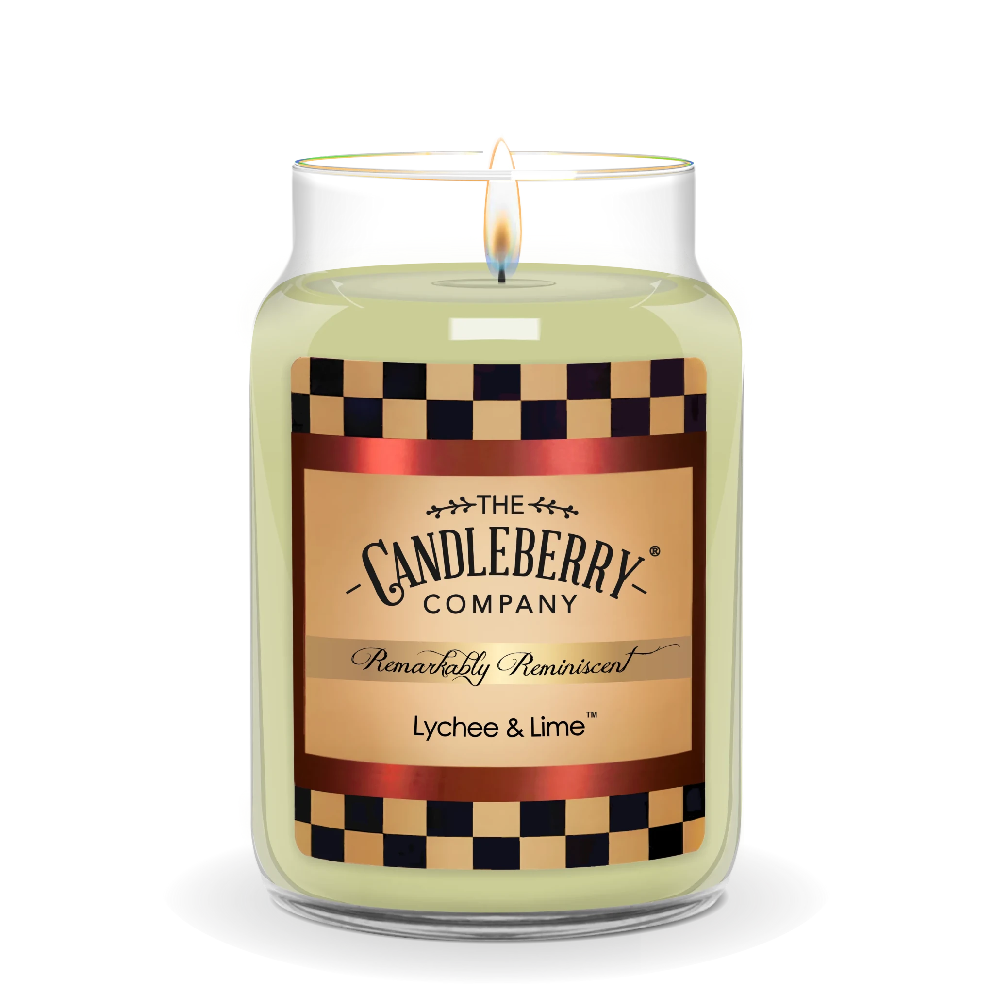 Lychee & Lime™, Large Jar Candle - The Candleberry® Candle Company - Reminiscent Large Jar Candle - The Candleberry Candle Company