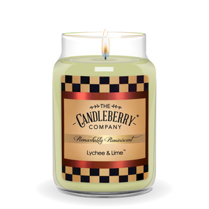 Lychee & Lime™, Large Jar Candle - The Candleberry® Candle Company - Reminiscent Large Jar Candle - The Candleberry Candle Company