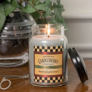 Marshmallow & Embers™, Large Jar Candle - The Candleberry® Candle Company - Reminiscent Large Jar Candle - The Candleberry Candle Company
