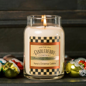 Nana's Christmas Cobbler™, Large Jar Candle - The Candleberry® Candle Company - Large Jar Candle - The Candleberry Candle Company