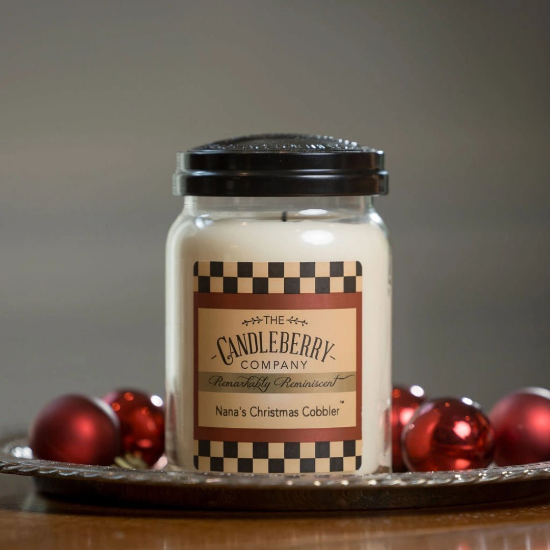 Nana's Christmas Cobbler™, Large Jar Candle - The Candleberry® Candle Company - Large Jar Candle - The Candleberry Candle Company