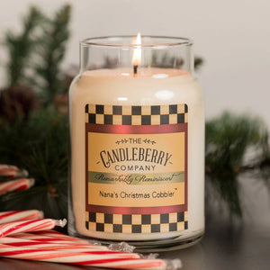 Nana's Christmas Cobbler™, Large Jar Candle - The Candleberry® Candle Company - Reminiscent Large Jar Candle - The Candleberry Candle Company