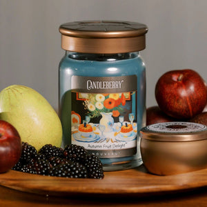 NOUVEAU™ - Autumn Fruit Delight™, Large Jar Candle - The Candleberry® Candle Company - Nouveau Large Jar Candle - The Candleberry Candle Company