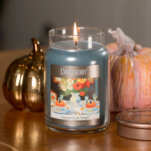 NOUVEAU™ - Autumn Fruit Delight™, Large Jar Candle - The Candleberry® Candle Company - Nouveau Large Jar Candle - The Candleberry Candle Company