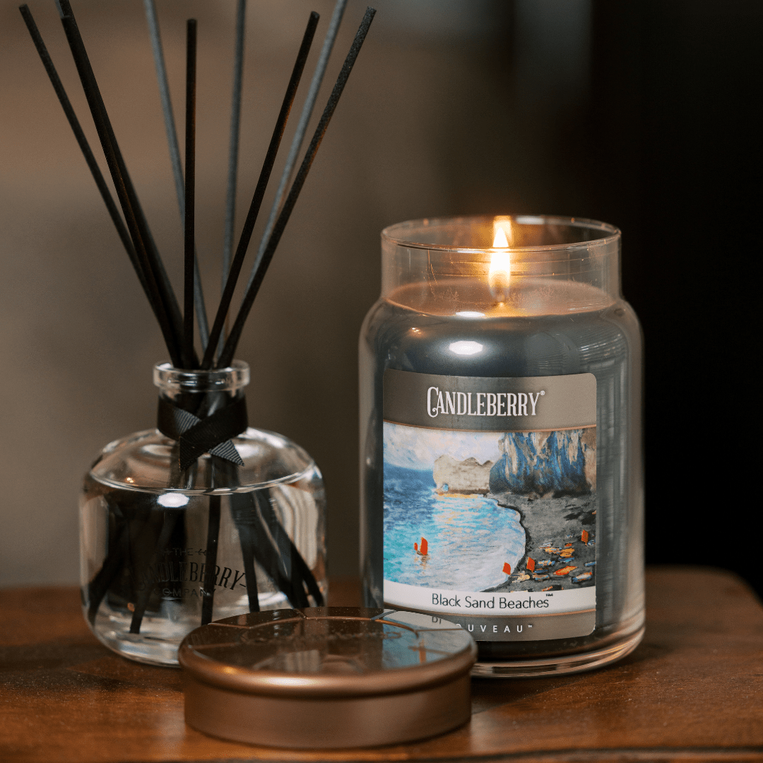 NOUVEAU™ - Black Sand Beaches™, Large Jar Candle