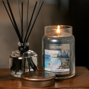 NOUVEAU™ - Black Sand Beaches®, Large Jar Candle - The Candleberry® Candle Company - Nouveau Large Jar Candle - The Candleberry Candle Company
