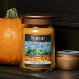 NOUVEAU - Pumpkin Caramello™, Large Jar Candle - The Candleberry® Candle Company - Nouveau Large Jar Candle - The Candleberry Candle Company