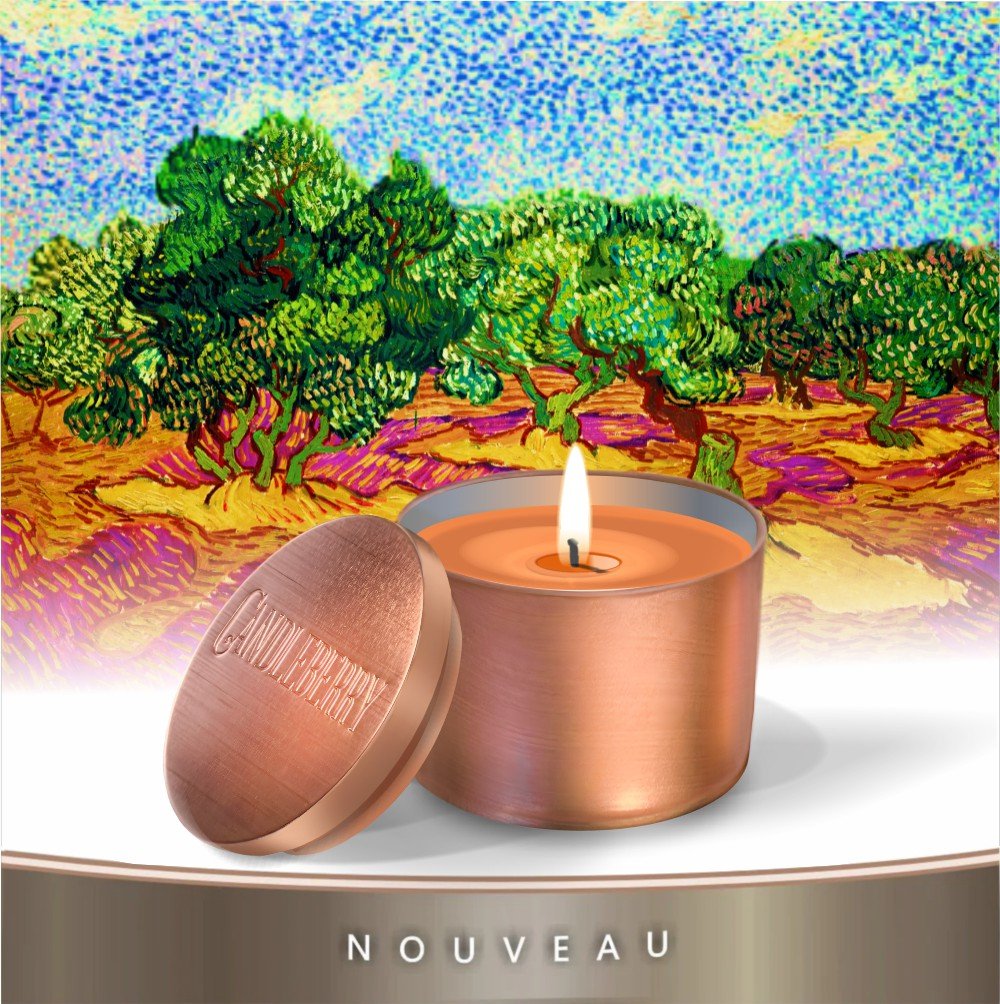 NOUVEAU™ - Pumpkin Caramello™, Travel Tin - The Candleberry® Candle Company - Nouveau Travel Tin - The Candleberry Candle Company