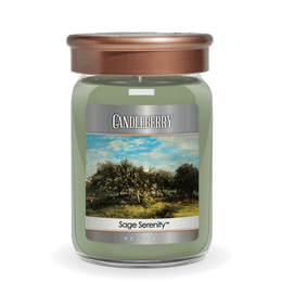 NOUVEAU™ - Sage Serenity™, Large Jar Candle - The Candleberry® Candle Company - Nouveau Large Jar Candle - The Candleberry Candle Company