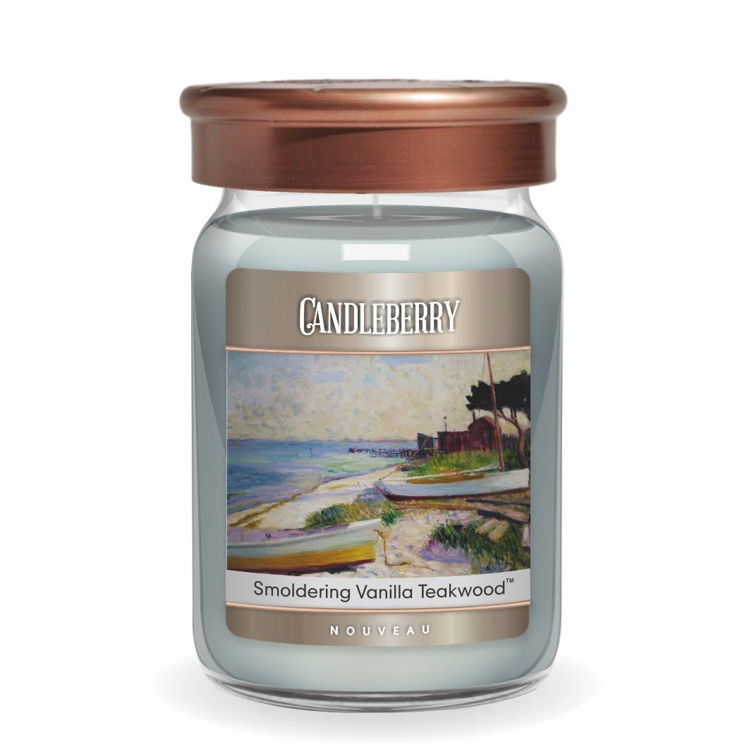 NOUVEAU™ - Smoldering Vanilla Teakwood™, Large Jar Candle - The 