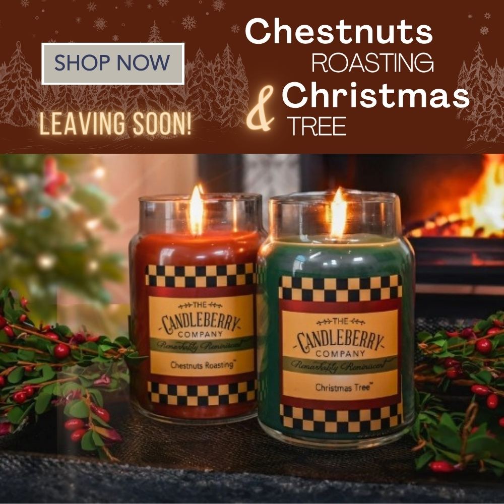 Chestnuts Roasting & Christmas Tree scented candle