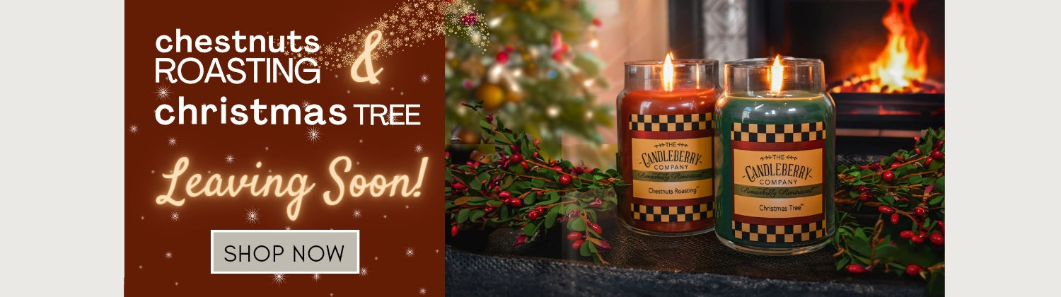 Chestnuts Roasting & Christmas Tree scented candle