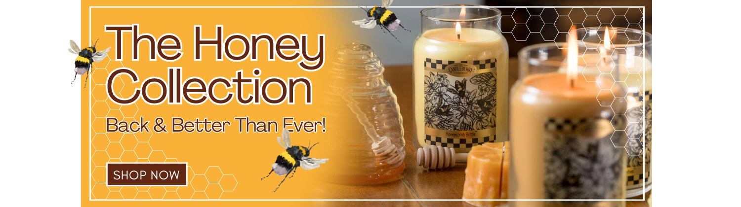 Enjoy our brand new honey scents, inspired by our collaboration with Register Bee Farms! Indulge in three honey scents this spring and try a bundle for 10% off!