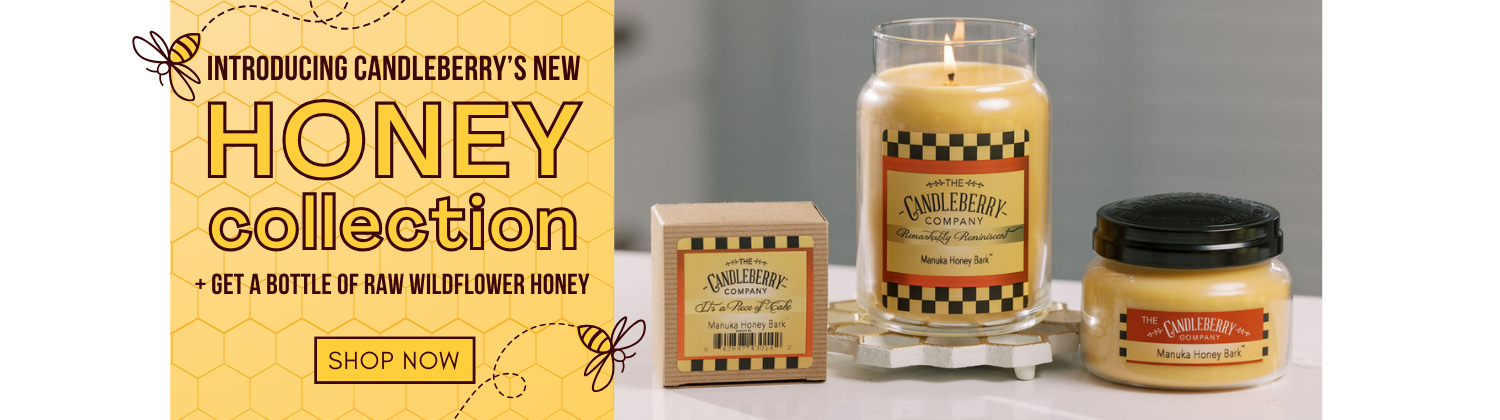 Enjoy our brand new honey scents, inspired by our collaboration with Register Bee Farms! Indulge in three honey scents this spring and try a bundle for 10% off!