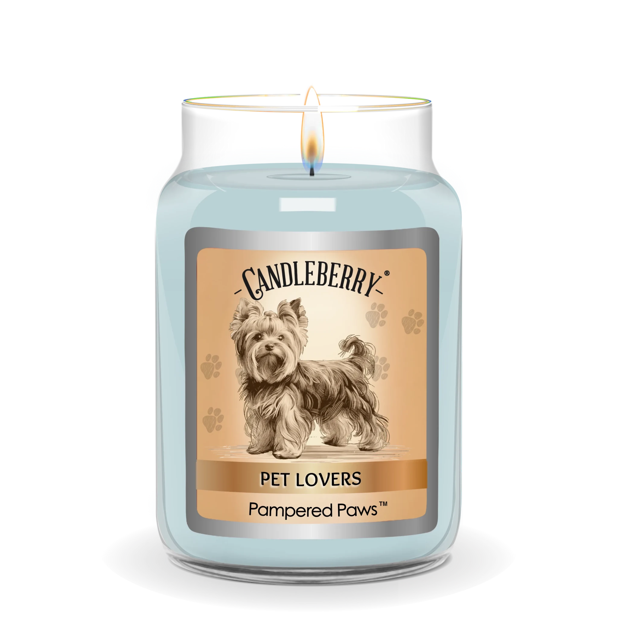 Pampered Paws™ - Large Jar Candle - The Candleberry® Candle Company - Pet Collection Large Jar Candle - The Candleberry Candle Company