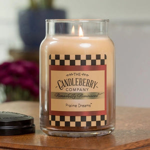 Praline Dreams™, Large Jar Candle - The Candleberry® Candle Company - Reminiscent Large Jar Candle - The Candleberry Candle Company