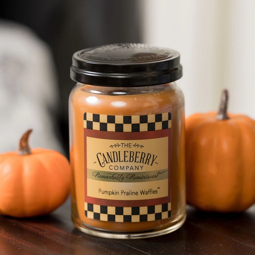 Pumpkin Praline Waffles™, Large Jar Candle - The Candleberry® Candle Company - Reminiscent Large Jar Candle - The Candleberry Candle Company