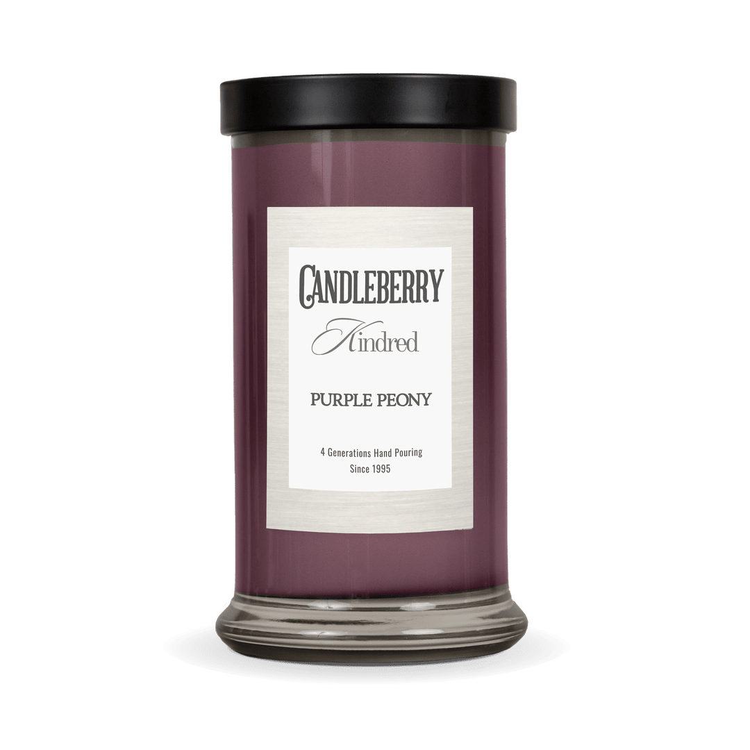 Purple Peony™, Kindred, Large Jar Candle - The Candleberry® Candle Company - Kindred Large Jar - The Candleberry Candle Company