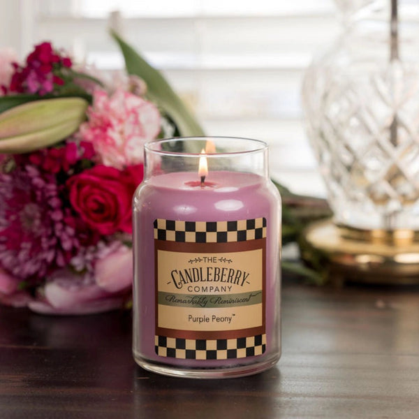 Purple Peony™ | Large Jar Candle | Candleberry - The Candleberry