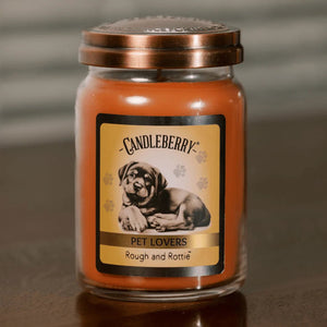 Rough and Rottie™ - Large Jar Candle - The Candleberry® Candle Company - Pet Collection Large Jar Candle - The Candleberry Candle Company