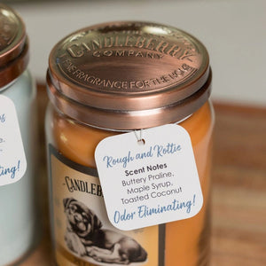 Rough and Rottie™ - Large Jar Candle - The Candleberry® Candle Company - Pet Collection Large Jar Candle - The Candleberry Candle Company