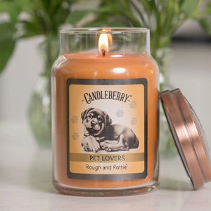 Rough and Rottie™ - Large Jar Candle - The Candleberry® Candle Company - Pet Collection Large Jar Candle - The Candleberry Candle Company