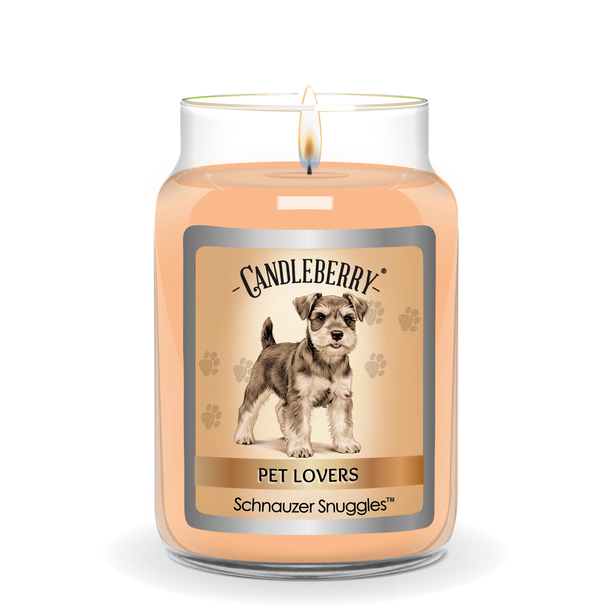 Schnauzer Snuggles™ - Large Jar Candle - The Candleberry® Candle Company - Pet Collection Large Jar Candle - The Candleberry Candle Company