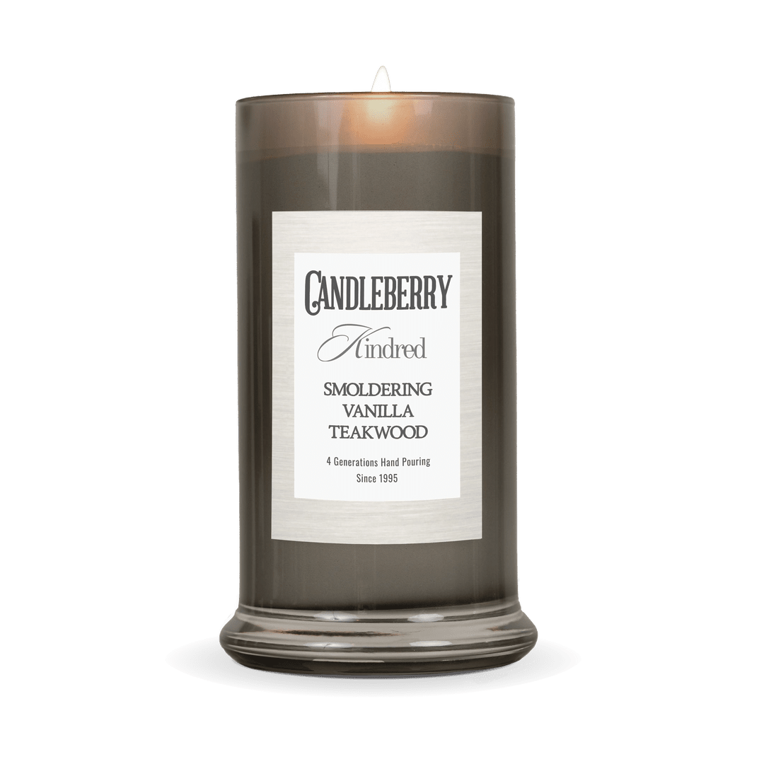 Smoldering Vanilla Teakwood™, Kindred, Large Jar Candle - The Candleberry® Candle Company - Kindred Large Jar - The Candleberry Candle Company