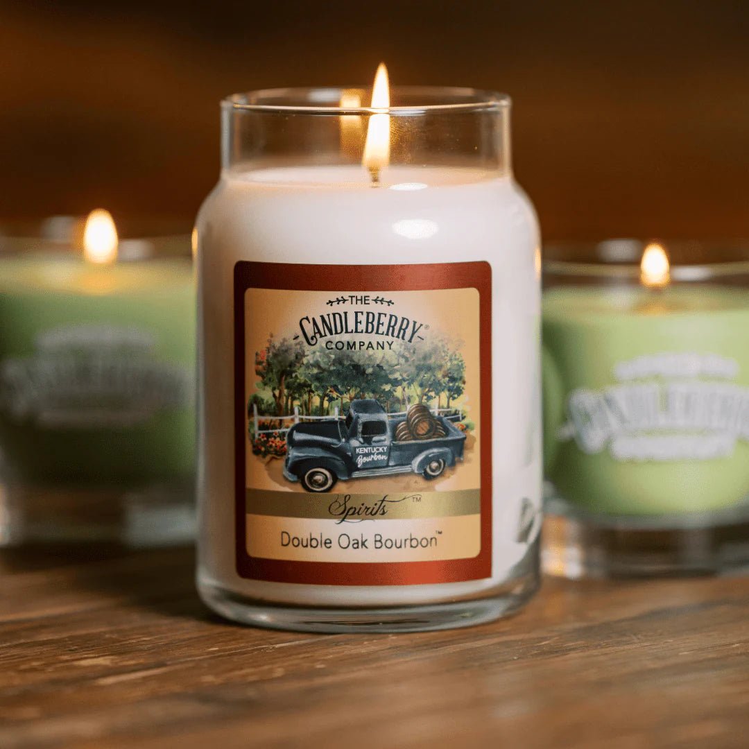 SPIRITS - Double Oak Bourbon™, Large Jar Candle - The Candleberry® Candle Company - Spirits, Large Jar Candle - The Candleberry Candle Company