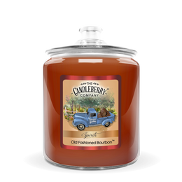 SPIRITS - Old Fashioned Bourbon™, 3 - Wick, Candy Jar Candle - The Candleberry® Candle Company - Spirits Candy Jar Candle - The Candleberry Candle Company