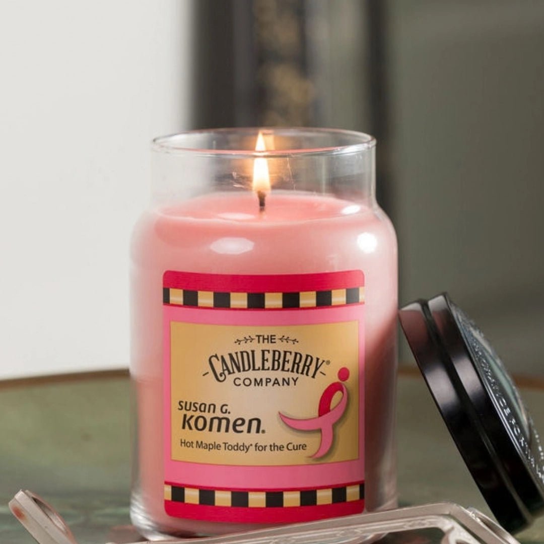 Susan G. Komen, Large Jar Candle - The Candleberry® Candle Company - Reminiscent Large Jar Candle - The Candleberry Candle Company
