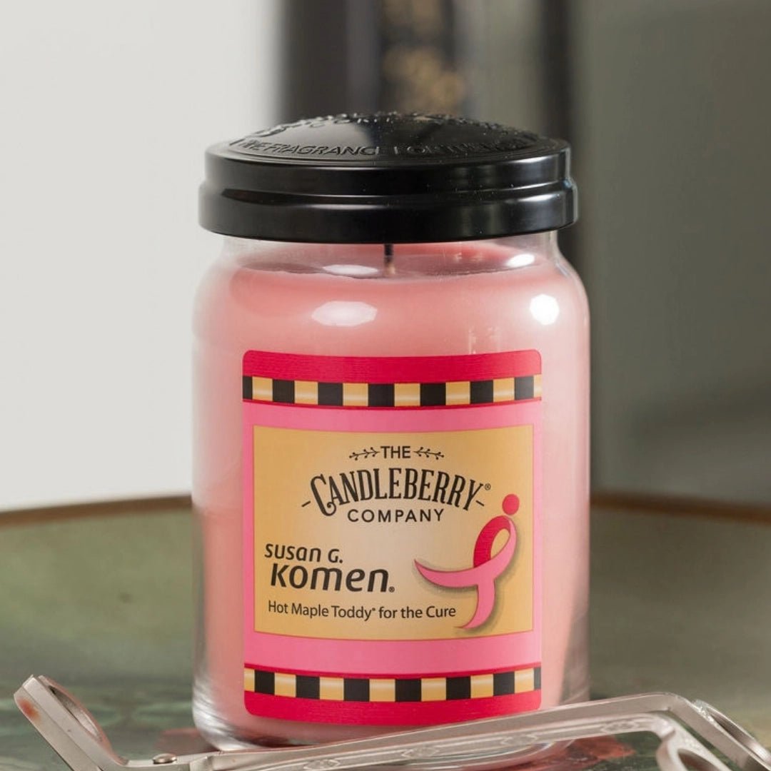 Susan G. Komen, Large Jar Candle - The Candleberry® Candle Company - Reminiscent Large Jar Candle - The Candleberry Candle Company