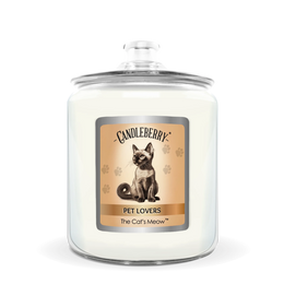The Cat's Meow™, 3 - Wick, Candy Jar Candle - The Candleberry® Candle Company - Pet Collection 3 - Wick, Candy Jar Candle - The Candleberry Candle Company