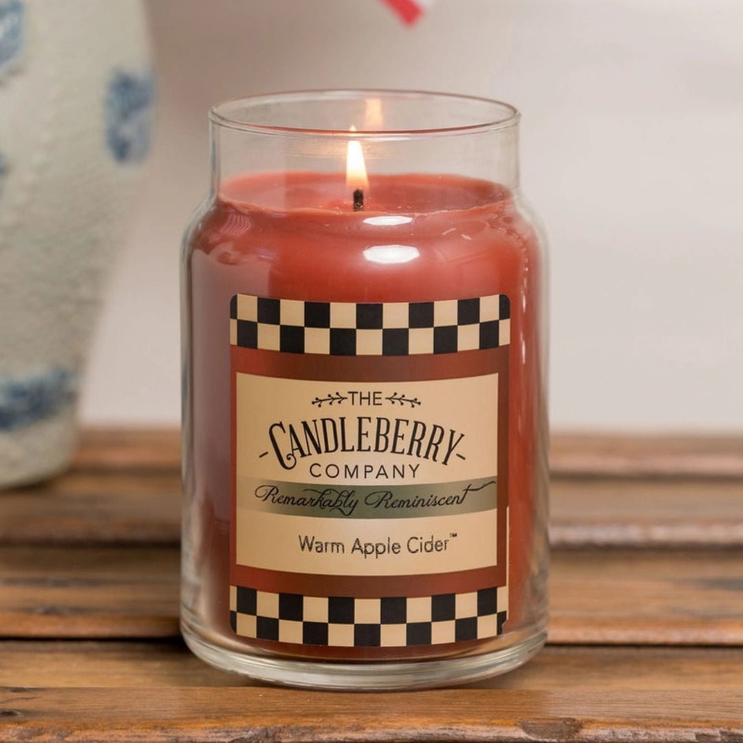 Warm Apple Cider™, Large Jar Candle - The Candleberry® Candle Company - Reminiscent Large Jar Candle - The Candleberry Candle Company