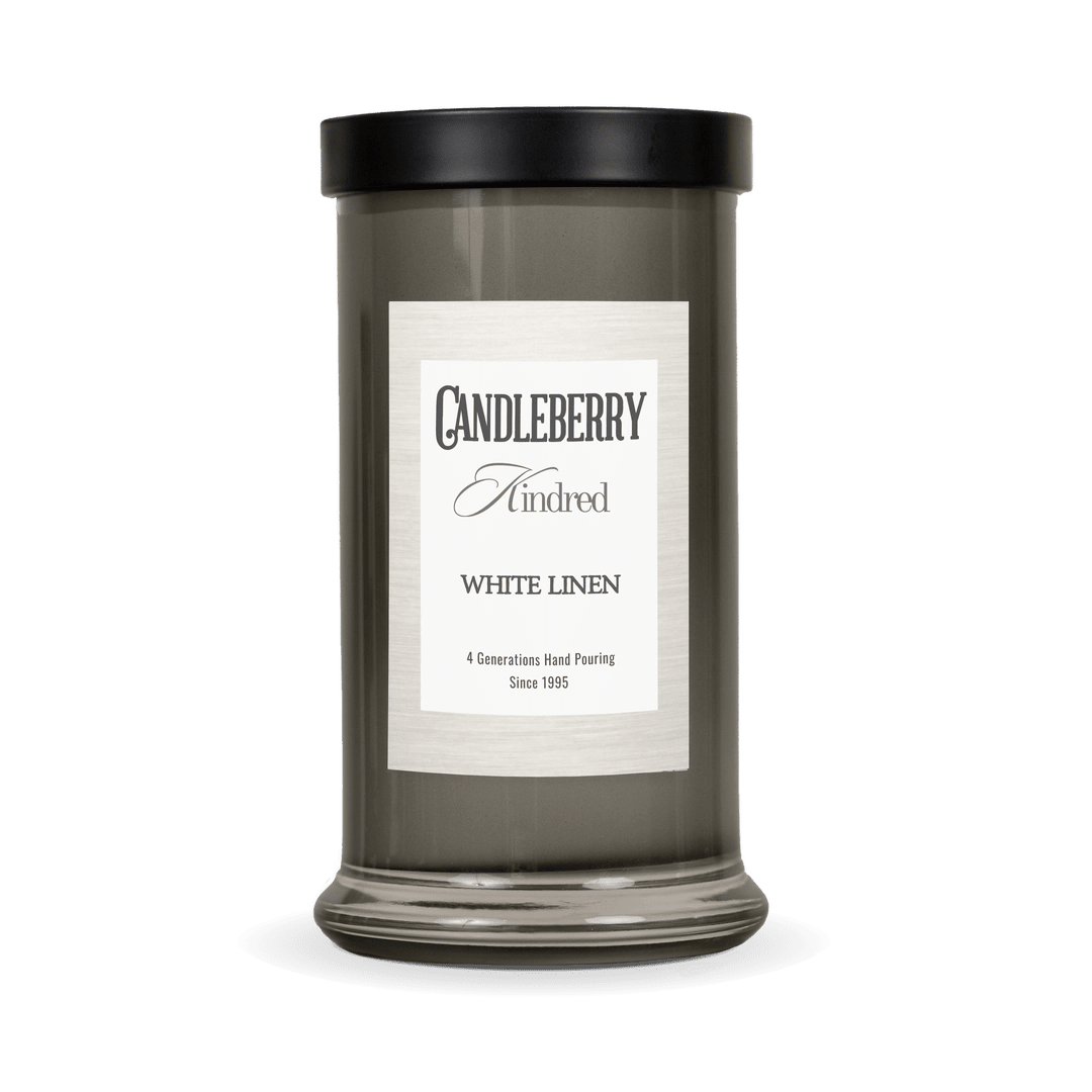 White Linen™, Kindred, Large Jar Candle - The Candleberry® Candle Company - Kindred Large Jar - The Candleberry Candle Company
